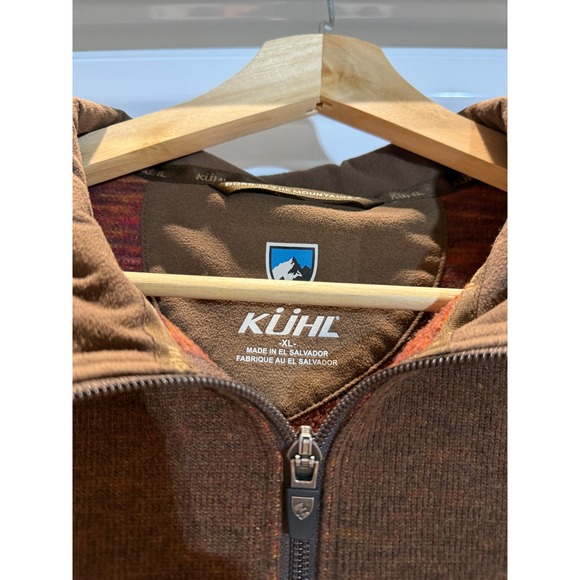 Kuhl Revel 1/4 Zip Fleece Pullover Sweater Mens XL Brown Heathered Performance - Picture 3 of 4